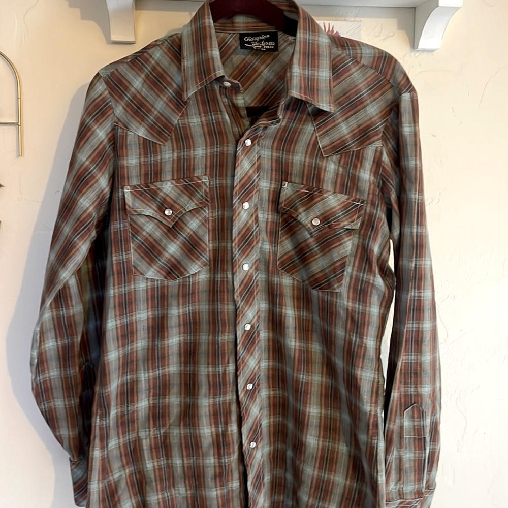 Vintage Champion Westerns pearl snap 15–39